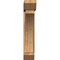 Ekena Millwork Thorton Slat Rough Sawn Bracket w/ Offset Brace, Western Red Cedar, 8"W x 30"D x 42"H BKT0806X30X42THR06RWR - alternate 2